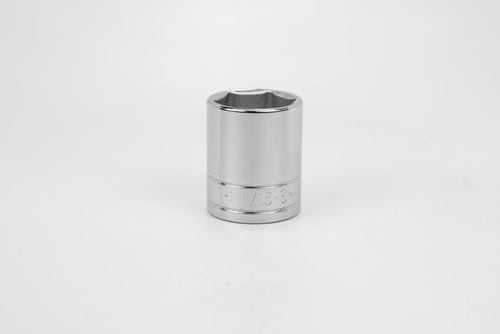 1-1/16" 1/2" Drive 6 Point Fractional Standard Chrome Socket