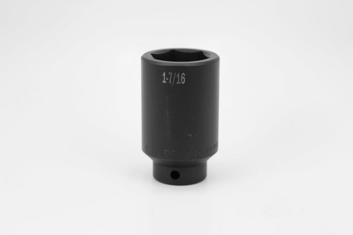 1-1/2" 1/2" Drive 6 Point Deep Fractional Impact Socket