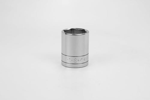 1" 1/2" Drive 6 Point Fractional Standard Chrome Socket