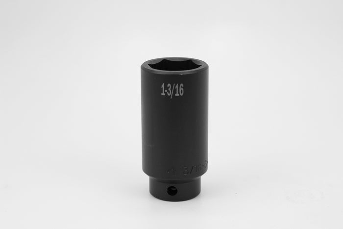 1-3/16" 1/2" Drive 6 Point Deep Fractional Impact Socket