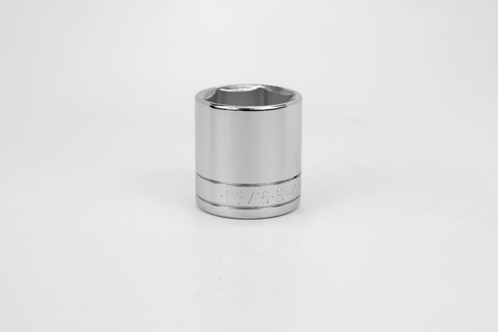 1-3/16" 1/2" Drive 6 Point Fractional Standard Chrome Socket