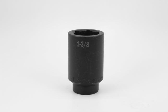 1-3/8" 1/2" Drive 6 Point Deep Fractional Impact Socket