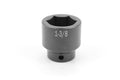 1-3/8" 1/2" Drive 6 Point Standard Fractional Impact Socket