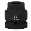 SK85723 - 1" Drive, 6 Point, Shallow Metric Impact Socket, 23mm