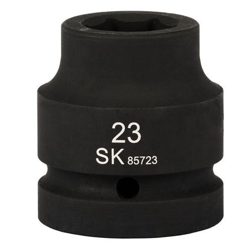 SK85723 - 1" Drive, 6 Point, Shallow Metric Impact Socket, 23mm