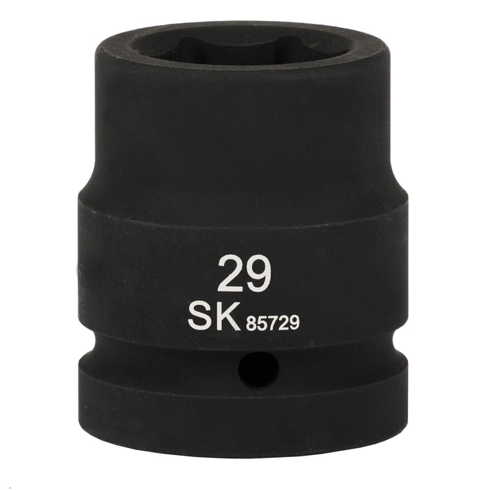SK85729 - 1" Drive, 6 Point, Shallow Metric Impact Socket, 29mm