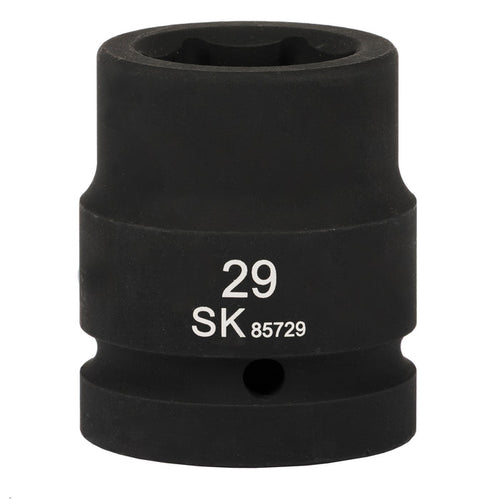SK85729 - 1" Drive, 6 Point, Shallow Metric Impact Socket, 29mm