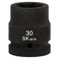 SK85730 - 1" Drive, 6 Point, Shallow Metric Impact Socket, 30mm
