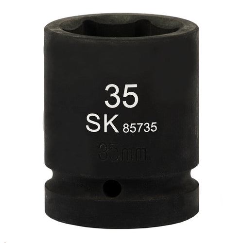 SK85735 - 1" Drive, 6 Point, Shallow Metric Impact Socket, 35mm