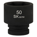 SK85750 - 1" Drive, 6 Point, Shallow Metric Impact Socket, 50mm