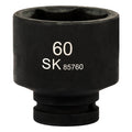 SK85760 - 1" Drive, 6 Point, Shallow Metric Impact Socket, 60mm