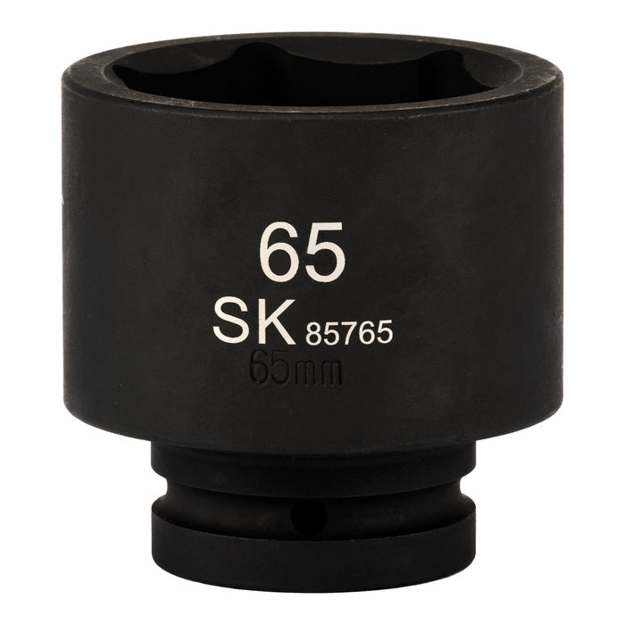 SK85765 - 1" Drive, 6 Point, Shallow Metric Impact Socket, 65mm