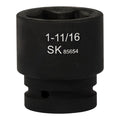 SK85654 - 1" Drive, 6 Point, Shallow SAE Impact Socket, 1-11/16"