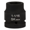SK85634 - 1" Drive, 6 Point, Shallow SAE Impact Socket, 1-1/16"