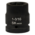 SK85638 - 1" Drive, 6 Point, Shallow SAE Impact Socket, 1-3/16"