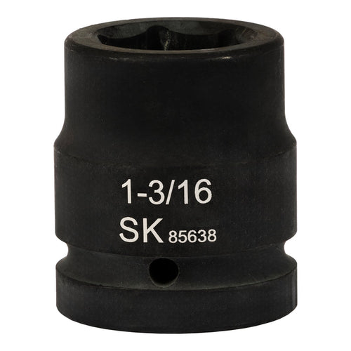 SK85638 - 1" Drive, 6 Point, Shallow SAE Impact Socket, 1-3/16"