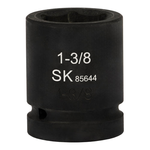 SK85644 - 1" Drive, 6 Point, Shallow SAE Impact Socket, 1-3/8"