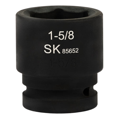 SK85652 - 1" Drive, 6 Point, Shallow SAE Impact Socket, 1-5/8"