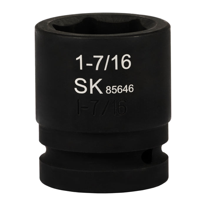 SK85646 - 1" Drive, 6 Point, Shallow SAE Impact Socket, 1-7/16"