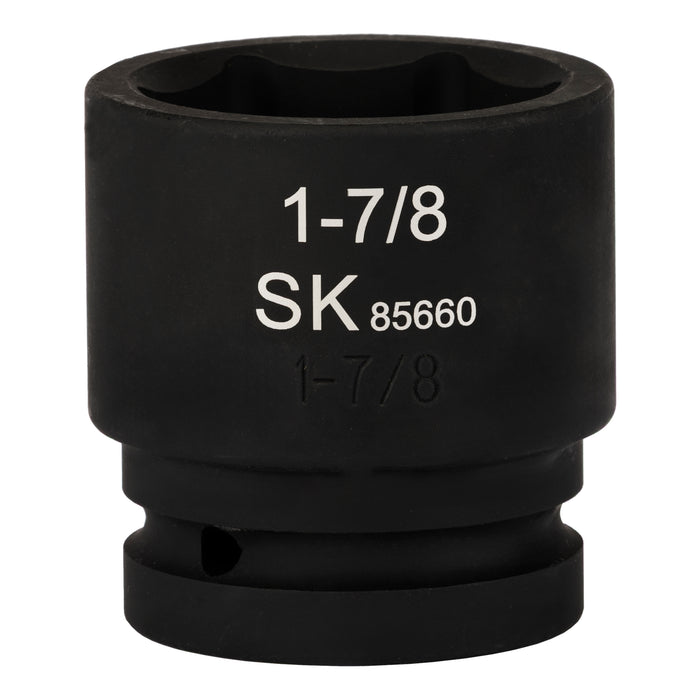 SK85660 - 1" Drive, 6 Point, Shallow SAE Impact Socket, 1-7/8"