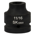 SK85622 - 1" Drive, 6 Point, Shallow SAE Impact Socket, 11/16"