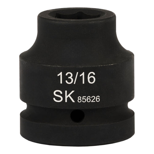 SK85626 - 1" Drive, 6 Point, Shallow SAE Impact Socket, 13/16"