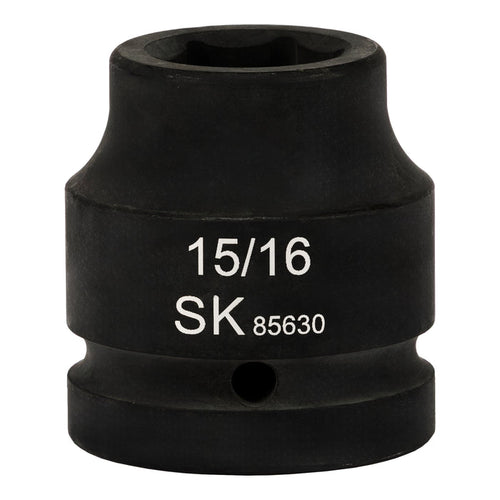 SK85630 - 1" Drive, 6 Point, Shallow SAE Impact Socket, 15/16"