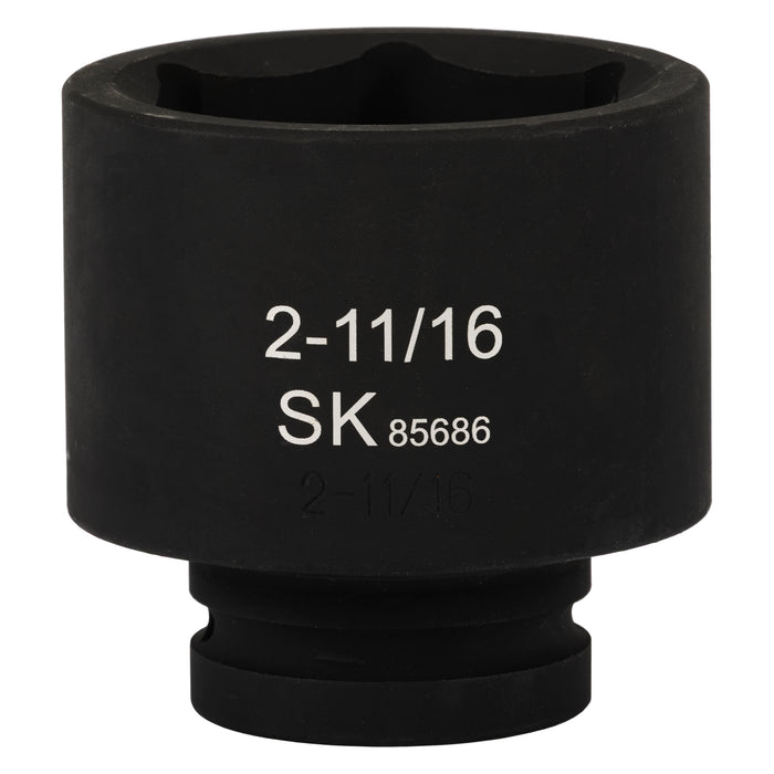 SK85686 - 1" Drive, 6 Point, Shallow SAE Impact Socket, 2-11/16"