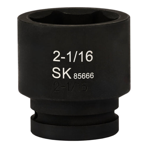 SK85666 - 1" Drive, 6 Point, Shallow SAE Impact Socket, 2-1/16"