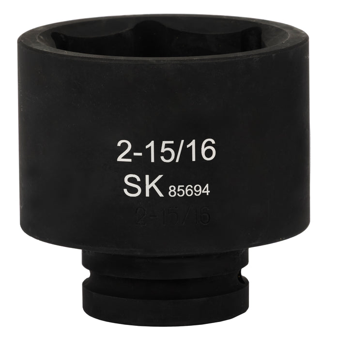 SK85694 - 1" Drive, 6 Point, Shallow SAE Impact Socket, 2-15/16"