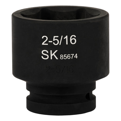 SK85674 - 1" Drive, 6 Point, Shallow SAE Impact Socket, 2-5/16"