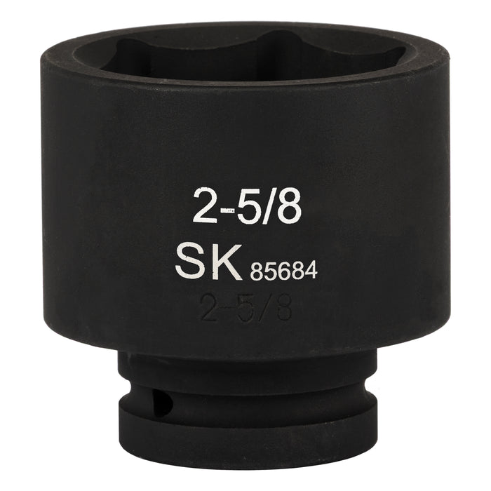 SK85684 - 1" Drive, 6 Point, Shallow SAE Impact Socket, 2-5/8"