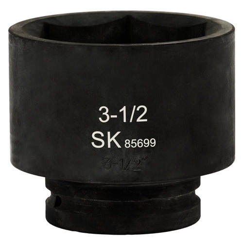SK85699 - 1" Drive, 6 Point, Shallow SAE Impact Socket, 3-1/2"