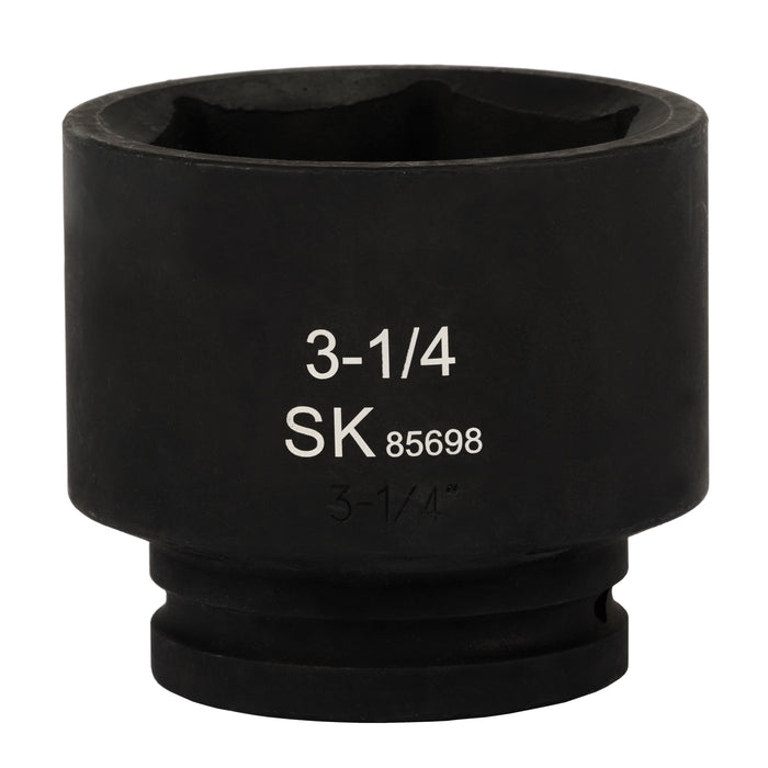 SK85698 - 1" Drive, 6 Point, Shallow SAE Impact Socket, 3-1/4"