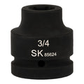 SK85696 - 1" Drive, 6 Point, Shallow SAE Impact Socket, 3"