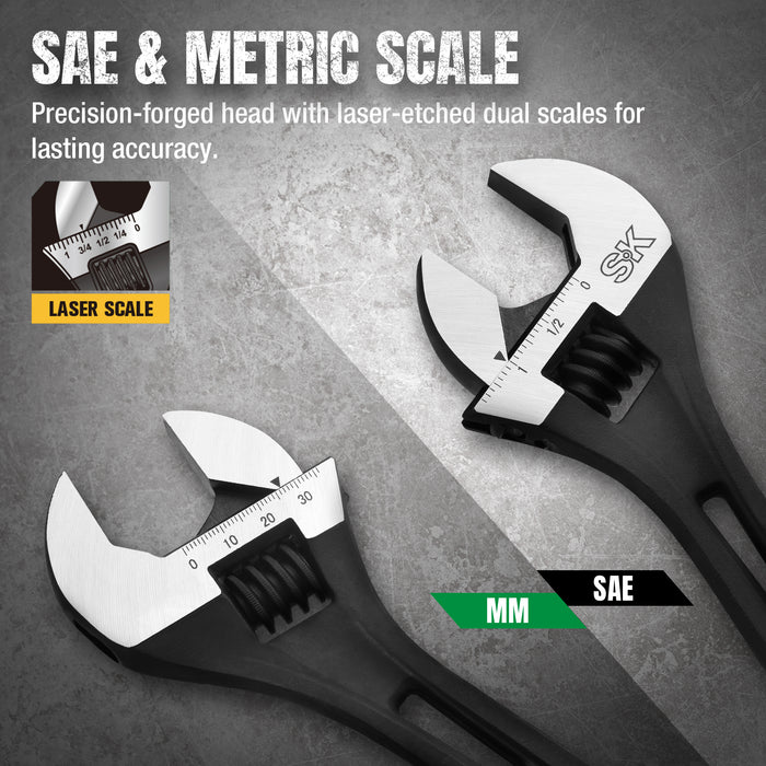 SK01213 - 10" Efficient Adjustable Wrench View 4