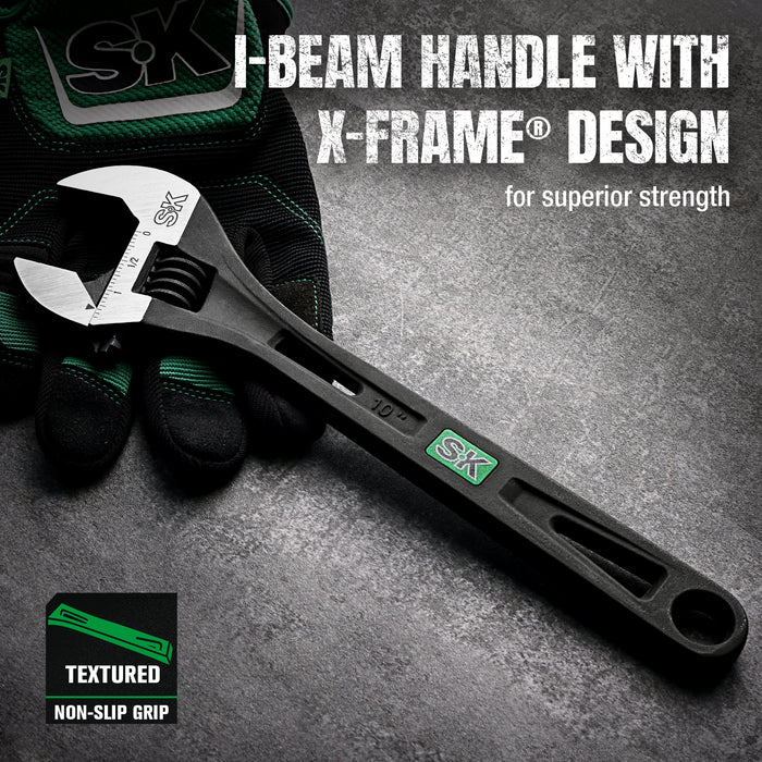 SK01213 - 10" Efficient Adjustable Wrench View 6