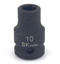 10 mm 1/2" Drive 6 Point Standard Metric Impact Socket