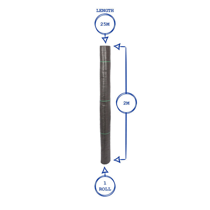 110gsm Weed Control Membrane - 2m x 25m