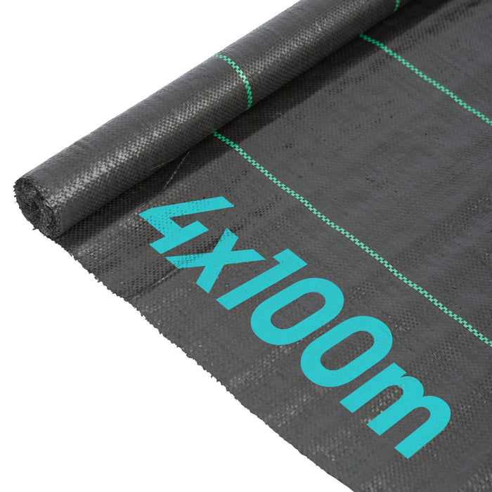 110gsm Weed Control Membrane - 4m x 100m Total (8 Rolls)