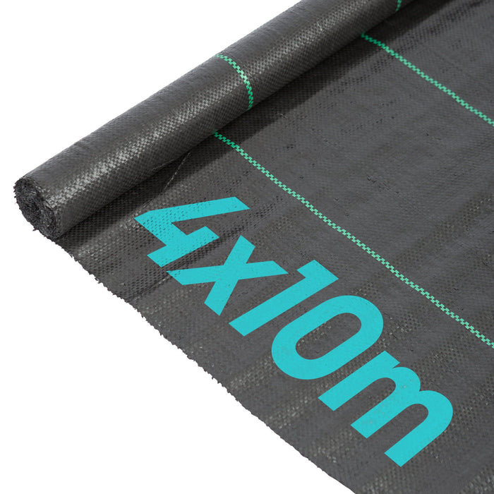 110gsm Weed Control Membrane - 4m x 10m Total (2 Rolls)