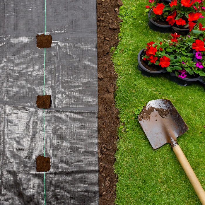 110gsm Weed Control Membrane - 4m x 50m Total (4 Rolls)