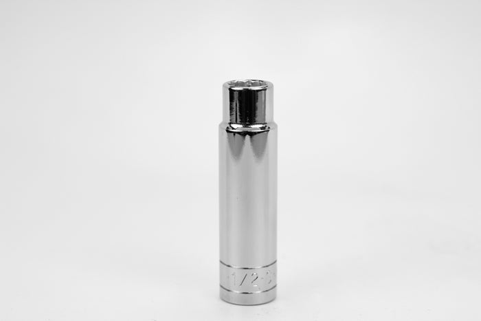 1/2" 1/2" Drive 12 Point Fractional Deep Chrome Socket