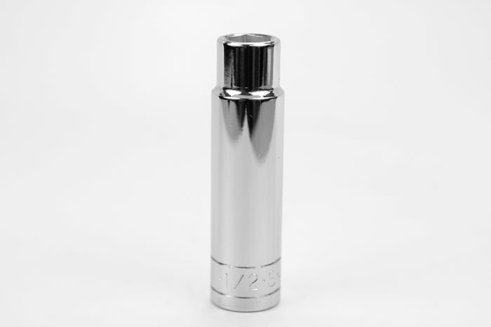 1/2" 1/2" Drive 6 Point Fractional Deep Chrome Socket