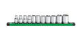 SK01342 - 1/2" Drive, 11 Piece, 6 Point, SAE, Standard Chrome Socket Set