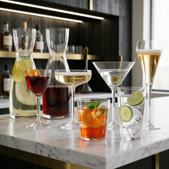 12 Piece Hoxton Crystal Tumbler Set
