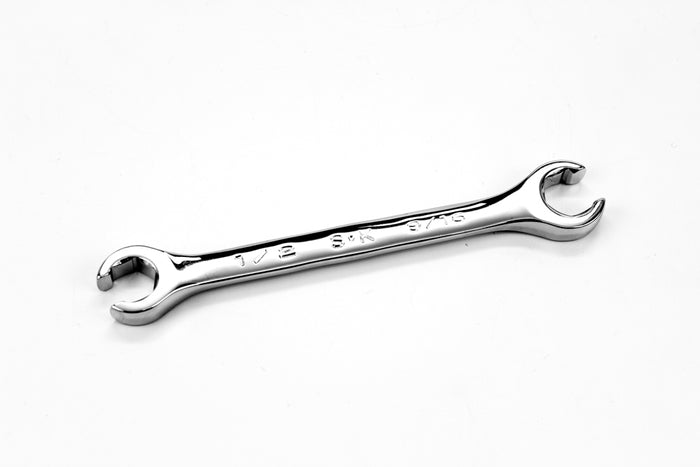 1/2" x 9/16" Fractional Regular Flare Nut Chrome Wrench