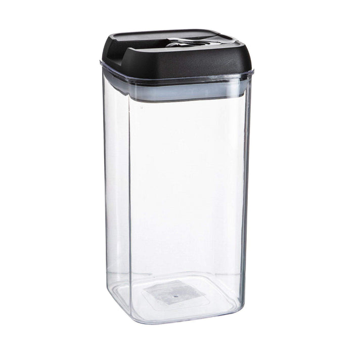 1.2L Black Lid Airtight Flip-Lock Plastic Food Storage Container