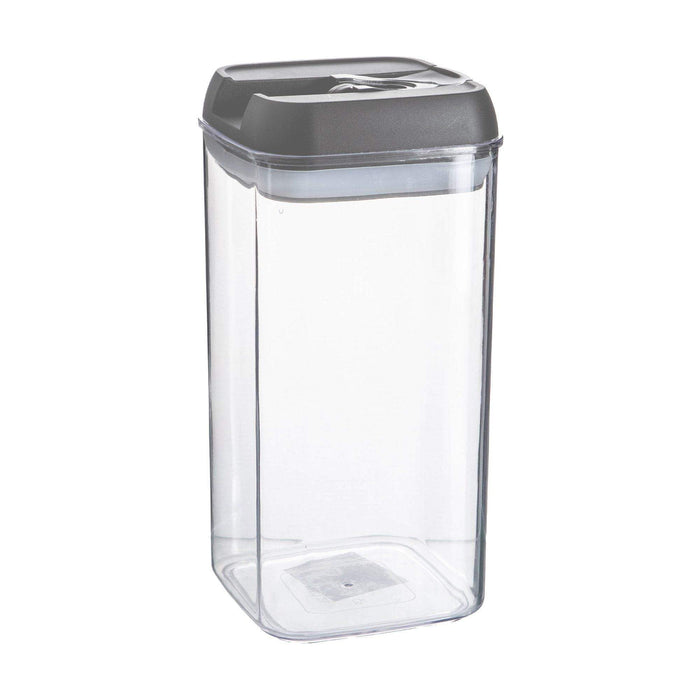 1.2L Grey Lid Airtight Flip-Lock Plastic Food Storage Container