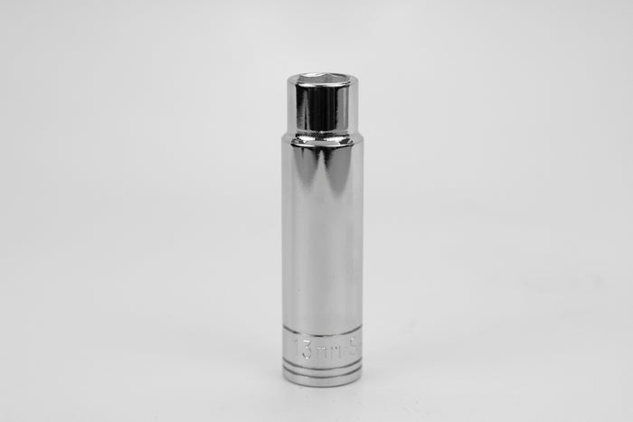 13 mm 1/2" Drive 6 Point Metric Deep Chrome Socket
